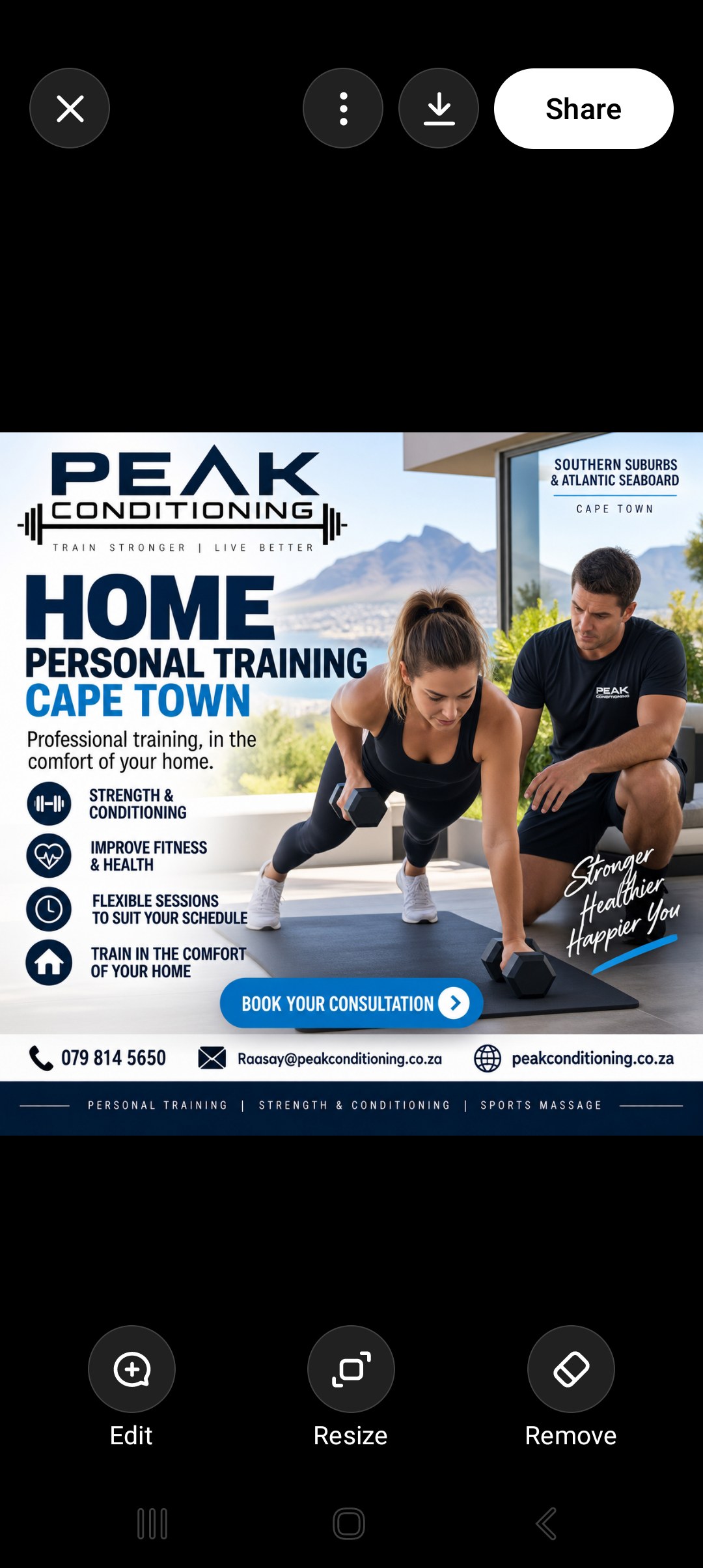 Mobile Home Training available in the southern suburbs