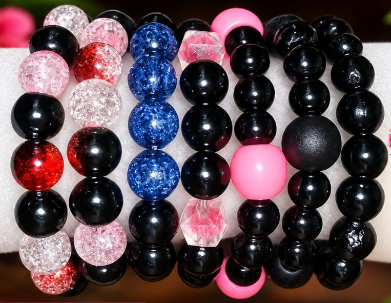 Beaded bracelets 
Available in different colors, sizes and designs