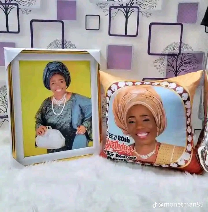 Frame and throw pillows