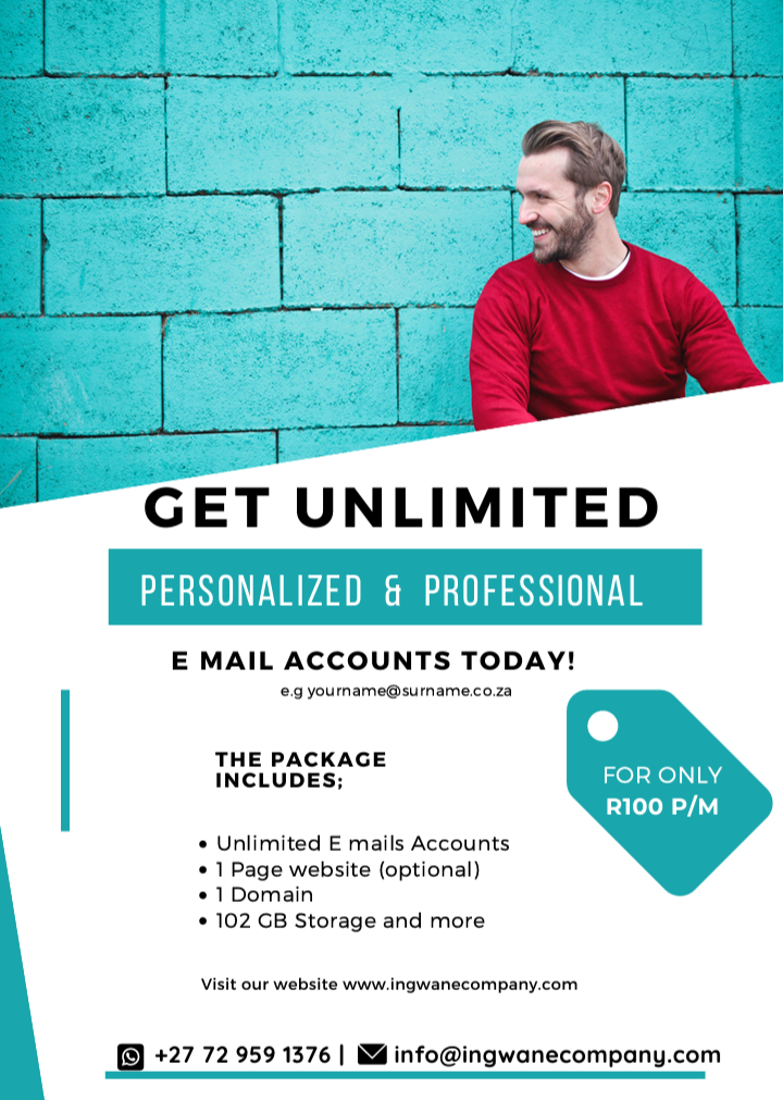 Unlimited professional email accounts