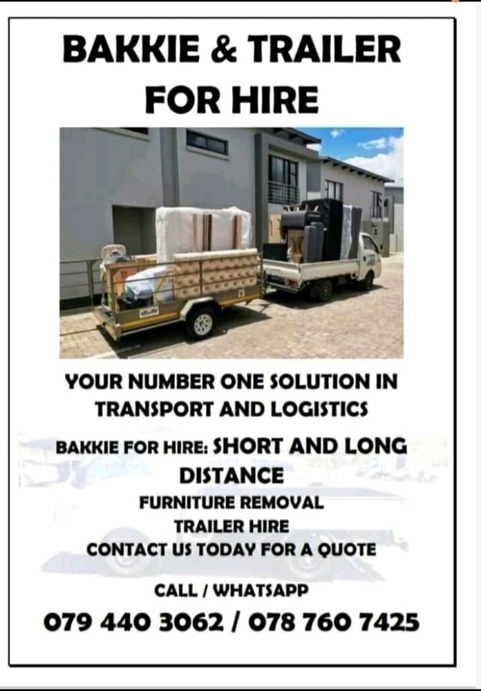 Bakkie for hire