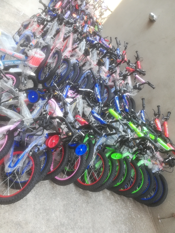 Bicycles available in different sizes from 12"