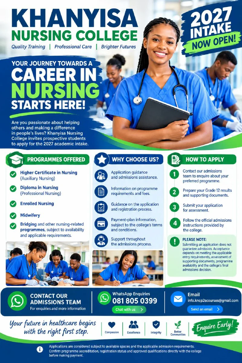 Nursing Courses At Khanyisa Nursing College