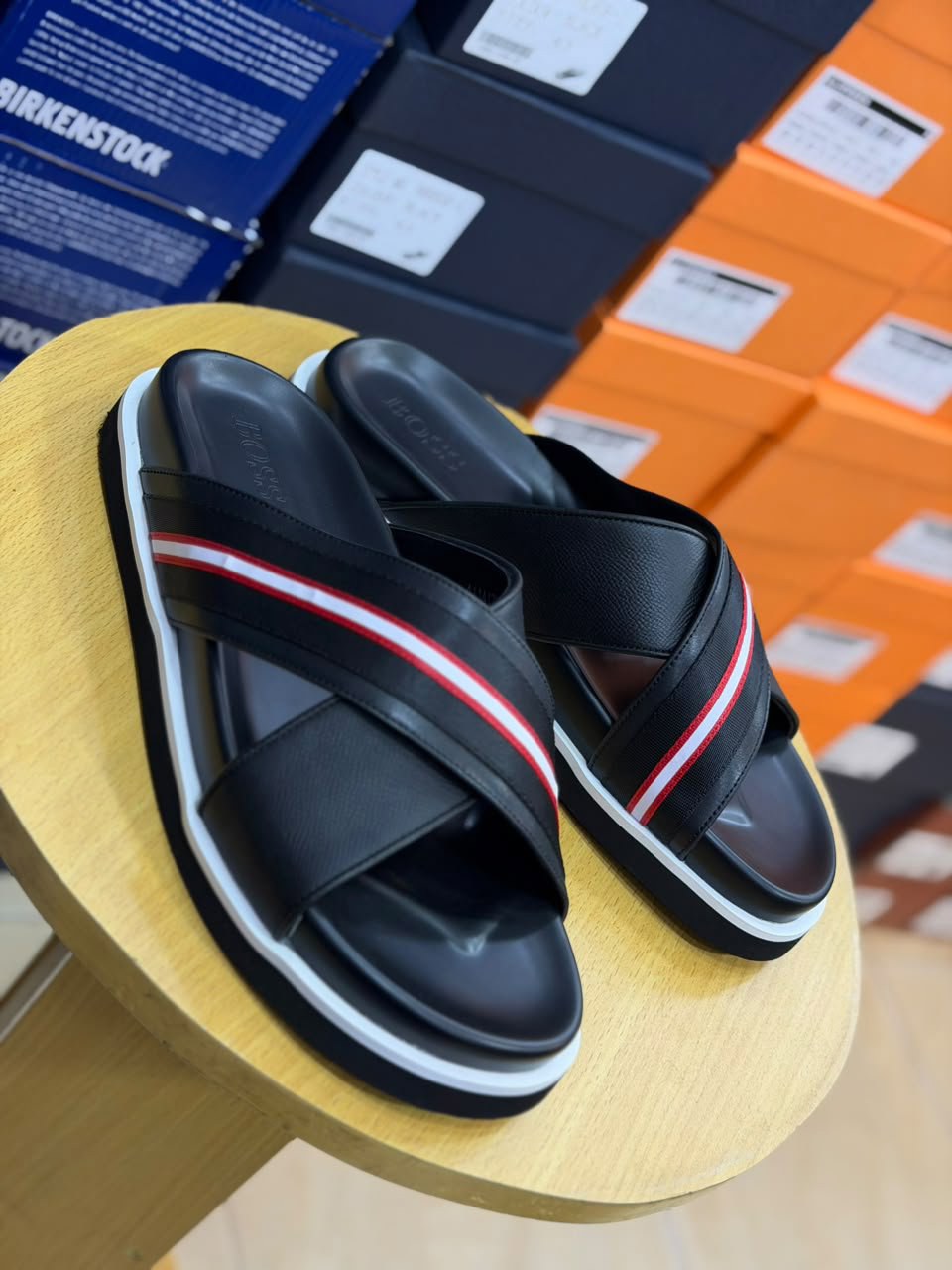 Bally and Prada sandals