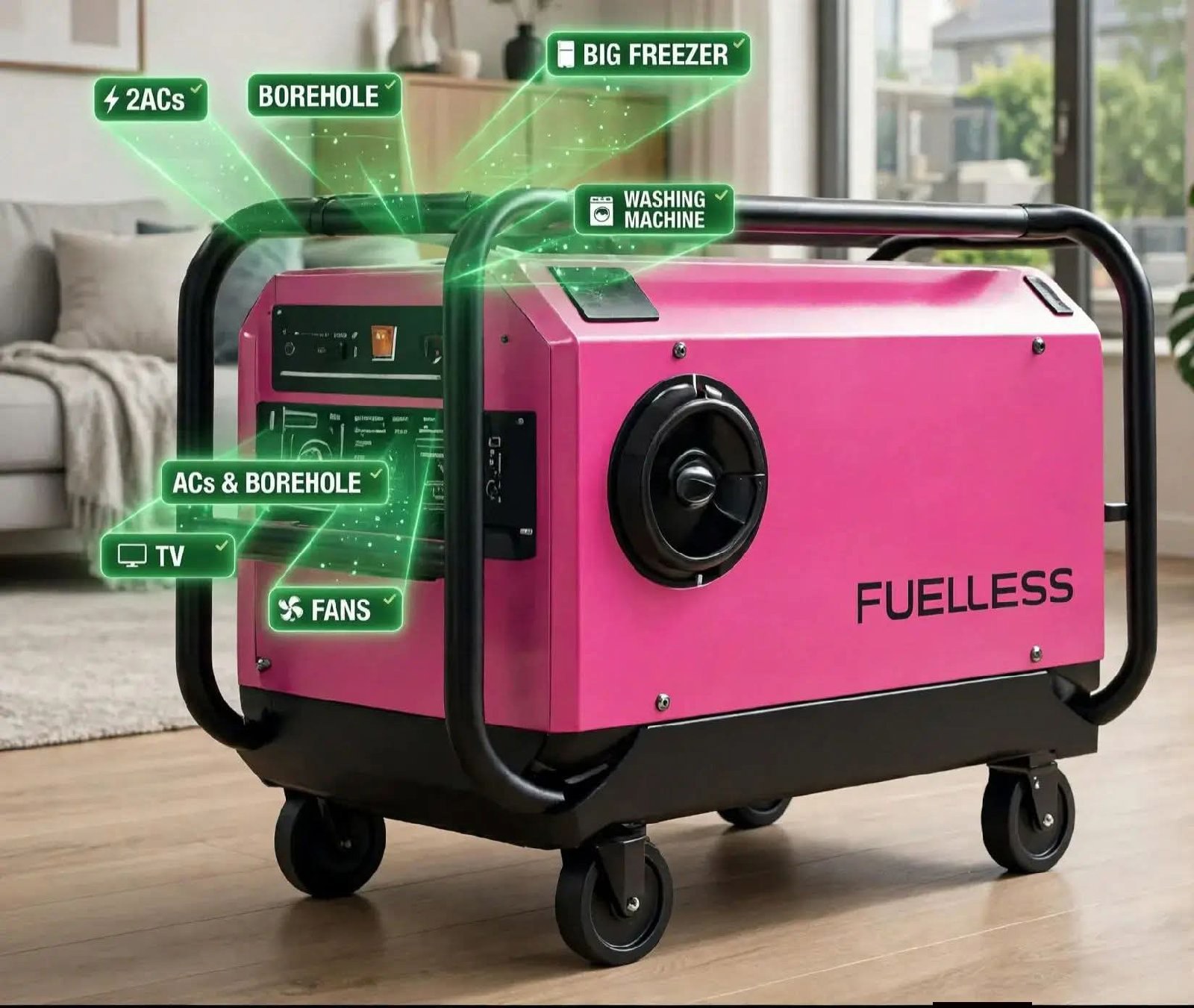 10KVA Fuelless Noiseless And Smokeless Generators
